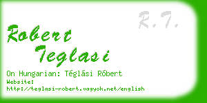 robert teglasi business card