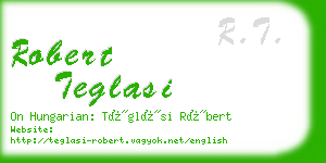 robert teglasi business card